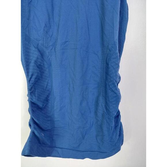 Athleta Top Womens S Speedlight Seamless Tank Royal Blue Workout Yoga Running - Picture 4 of 6